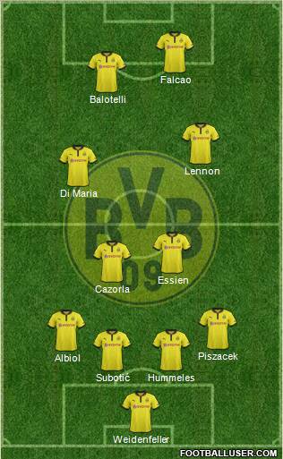Borussia Dortmund Formation 2013