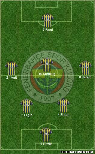 Fenerbahçe SK Formation 2013
