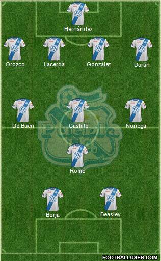 Club Puebla de la Franja Formation 2013