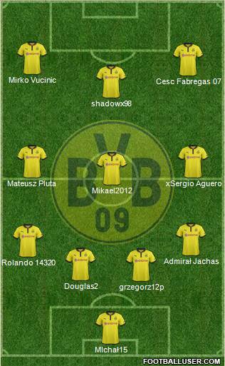 Borussia Dortmund Formation 2013