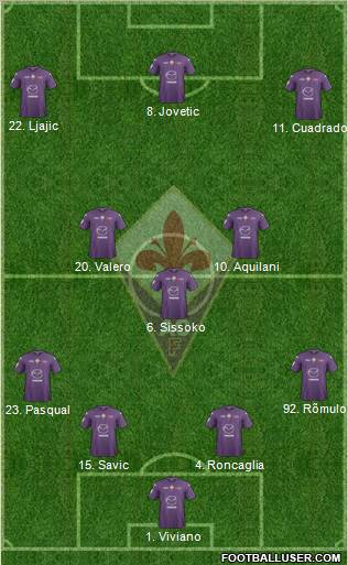 Fiorentina Formation 2013