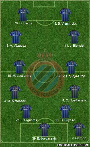 Club Brugge KV Formation 2013