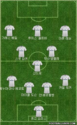 Tottenham Hotspur Formation 2013