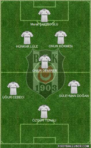 Besiktas JK Formation 2013
