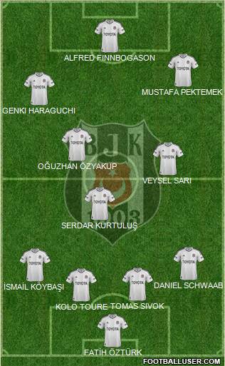 Besiktas JK Formation 2013