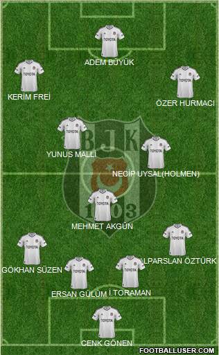 Besiktas JK Formation 2013