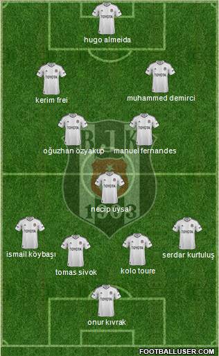Besiktas JK Formation 2013