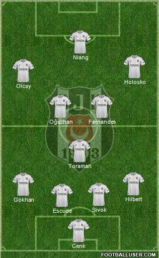 Besiktas JK Formation 2013