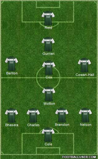 Plymouth Argyle Formation 2013
