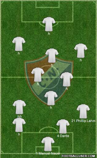 C Nacional FC Formation 2013
