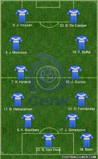 K Racing Club Genk Formation 2013