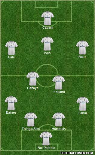 Tottenham Hotspur Formation 2013