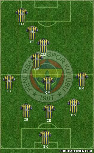 Fenerbahçe SK Formation 2013