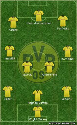 Borussia Dortmund Formation 2013