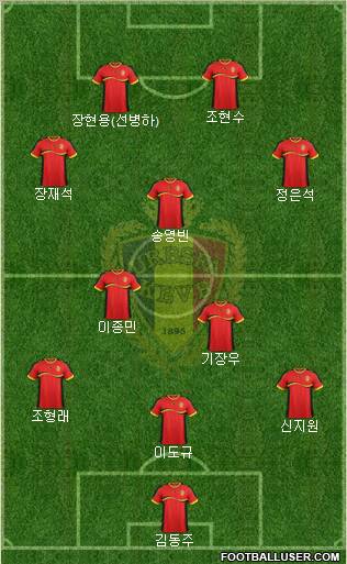 Belgium Formation 2013