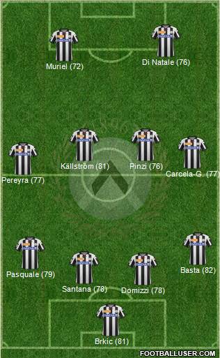 Udinese Formation 2013