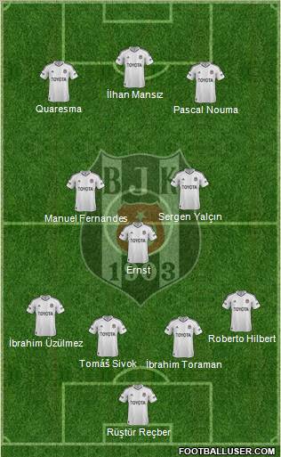 Besiktas JK Formation 2013