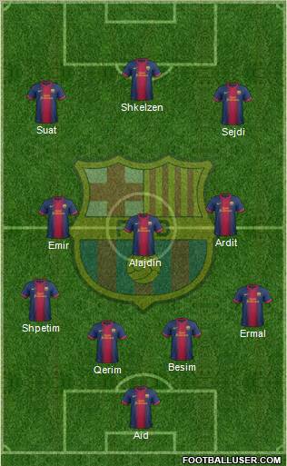 F.C. Barcelona Formation 2013