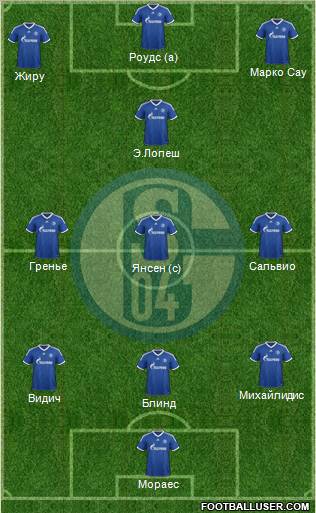 FC Schalke 04 Formation 2013