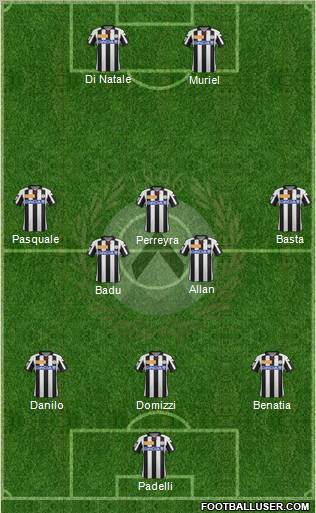 Udinese Formation 2013