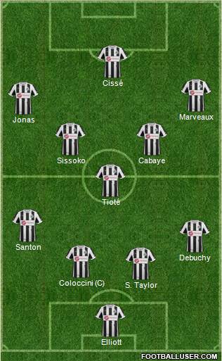 Newcastle United Formation 2013