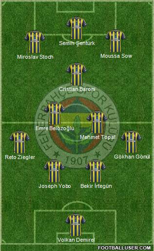 Fenerbahçe SK Formation 2013