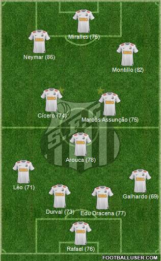 Santos FC Formation 2013