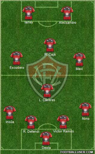 EC Vitória 4-4-2 football formation