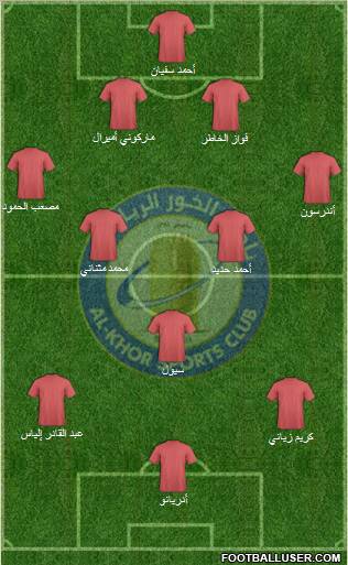 Al-Khor Sports Club Formation 2013