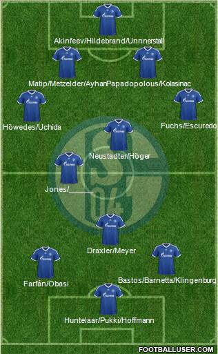 FC Schalke 04 Formation 2013