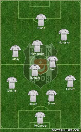 Besiktas JK Formation 2013