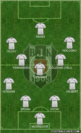 Besiktas JK Formation 2013