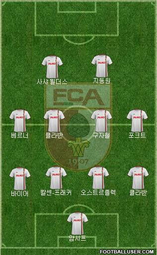 FC Augsburg Formation 2013