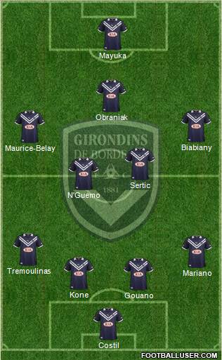 FC Girondins de Bordeaux Formation 2013