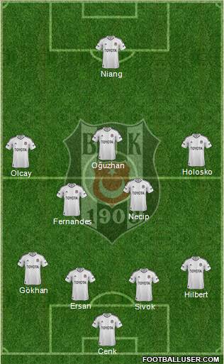 Besiktas JK Formation 2013