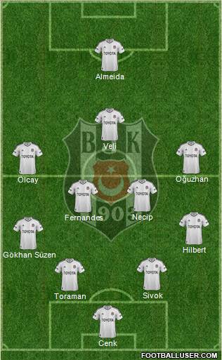 Besiktas JK Formation 2013