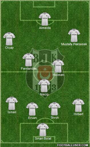 Besiktas JK Formation 2013