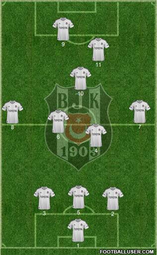 Besiktas JK Formation 2013