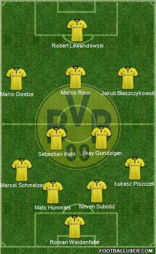 Borussia Dortmund Formation 2013