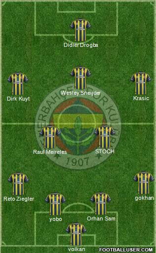 Fenerbahçe SK Formation 2013