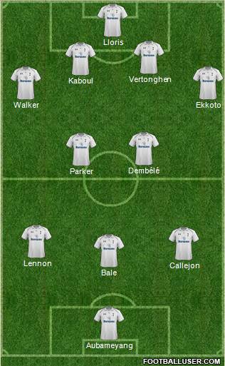 Tottenham Hotspur Formation 2013