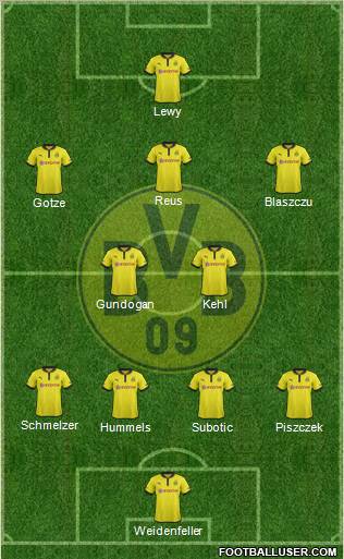 Borussia Dortmund Formation 2013
