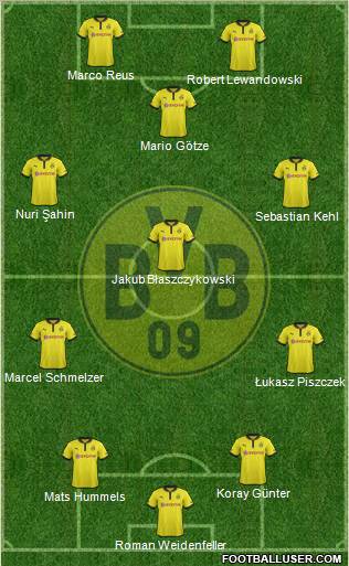 Borussia Dortmund Formation 2013