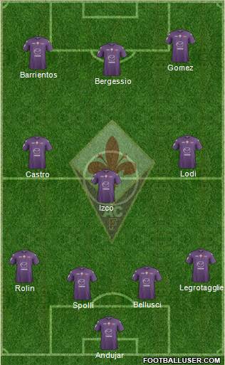 Fiorentina Formation 2013