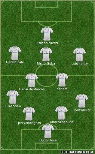 Tottenham Hotspur Formation 2013