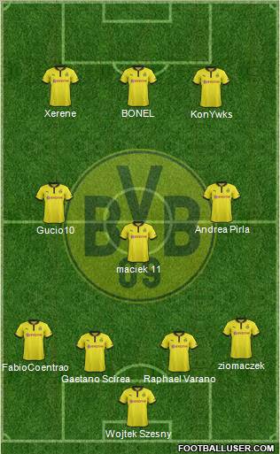 Borussia Dortmund Formation 2013