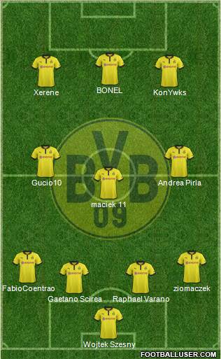 Borussia Dortmund Formation 2013