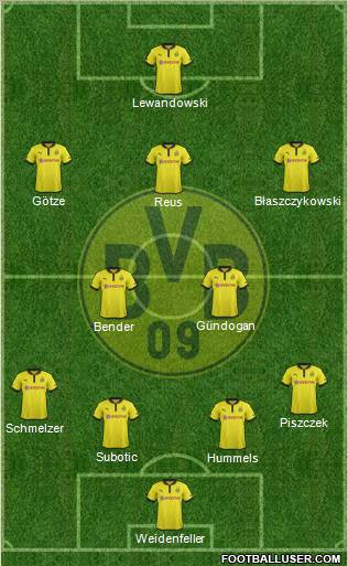 Borussia Dortmund Formation 2013