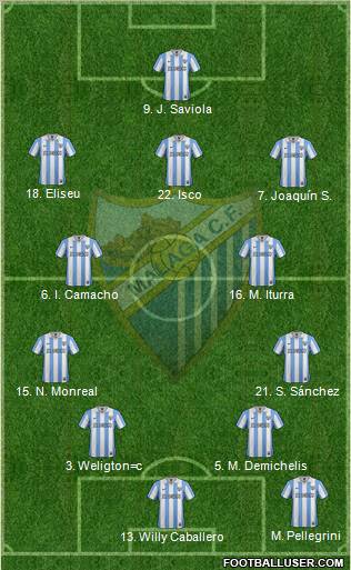 Málaga C.F., S.A.D. Formation 2013