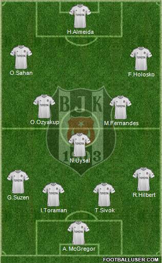 Besiktas JK Formation 2013